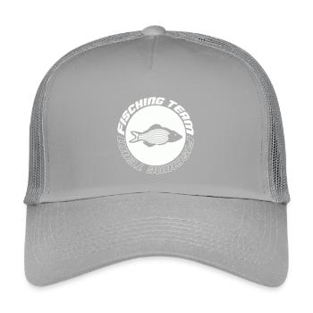 Fishing Team - Kinder Trucker-Cap - Hellgrau - Vorne