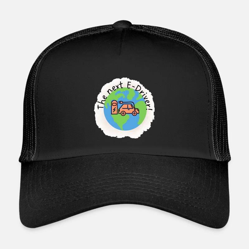 Next_E Driver - Kids’ Trucker Cap - black/black