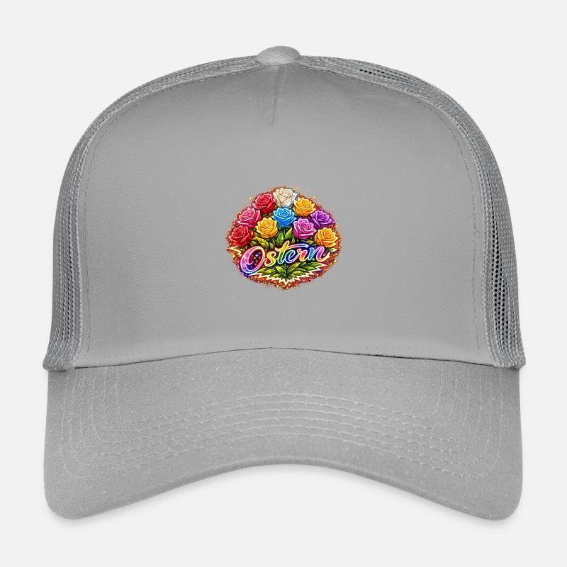 Easter Neon Roses Flower Mix Kids’ Trucker Cap