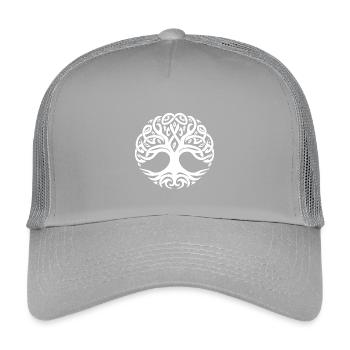 arbre de vie - Casquette trucker enfant - gris clair - Devant