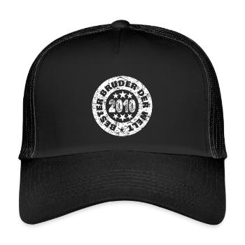 Frère 2010 - Casquette trucker enfant - noir/noir - Devant