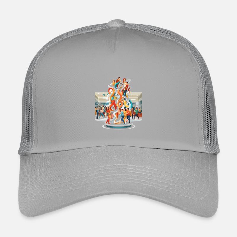 Colour Swirls Encounters Sculpture Kids’ Trucker Cap