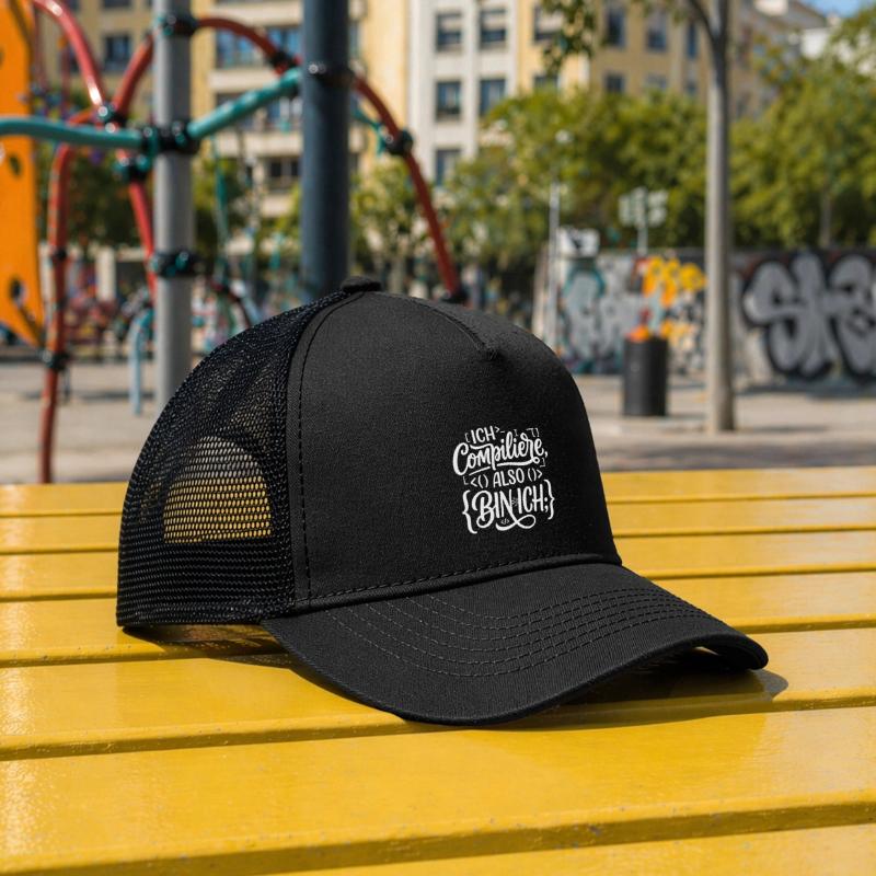 Ich compiliere also bin ich Coder Kinder Trucker-Cap