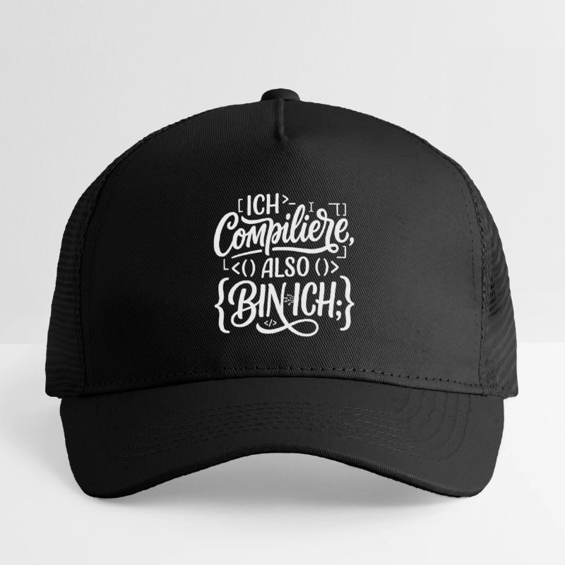 Ich compiliere also bin ich Coder Kinder Trucker-Cap