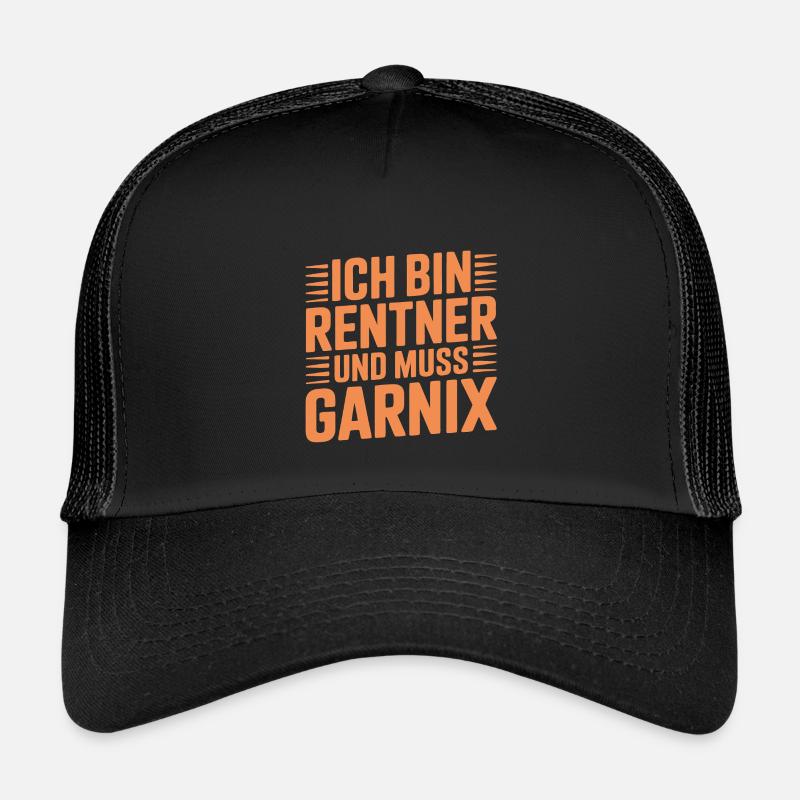 Ich bin Rentner und muss garnix Kinder Trucker-Cap