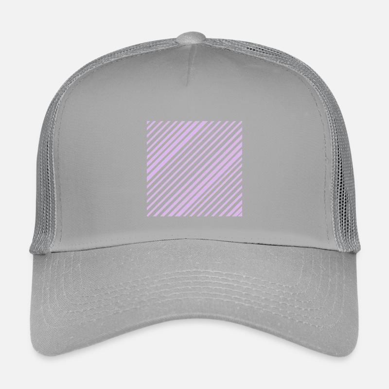 Graphic lines with diagonal stripes L lilac Kids’ Trucker Cap