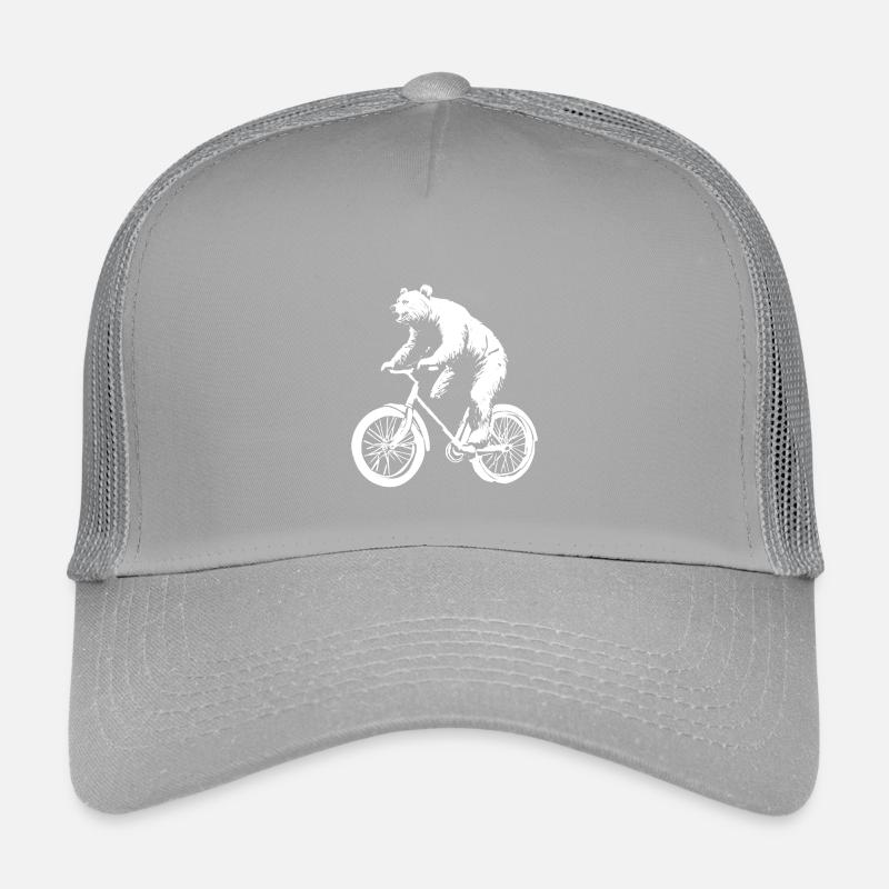 Funny Bicycle Bear Kids’ Trucker Cap
