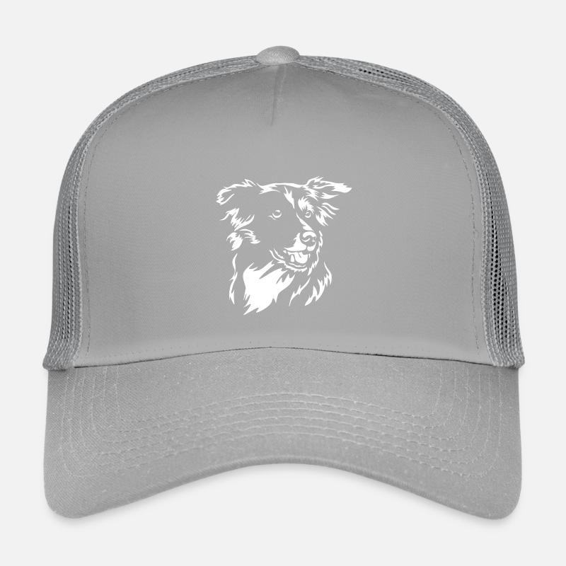 Border Collie Head "Black Edition" Kids’ Trucker Cap