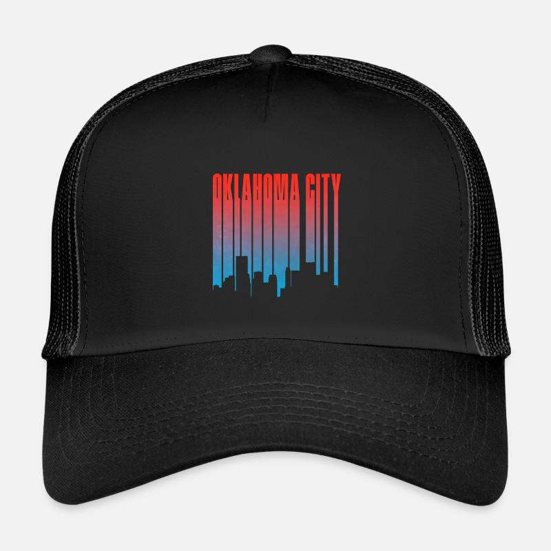 Oklahoma City Skyline Gradient Kids’ Trucker Cap