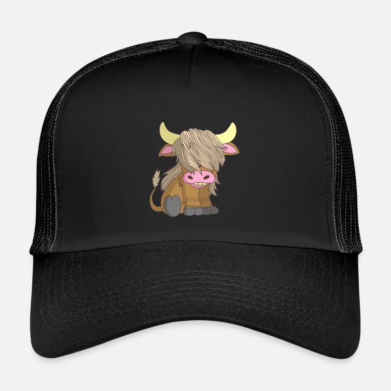 Long-haired cow Kids’ Trucker Cap