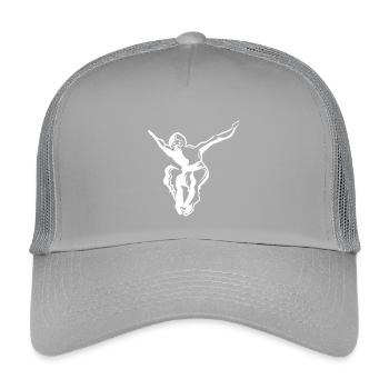Ninja - white - Kids’ Trucker Cap - light grey - Front