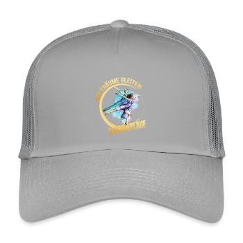 Wo träume gleiten - Eiskunstlauf - Kinder Trucker-Cap - Hellgrau - Vorne