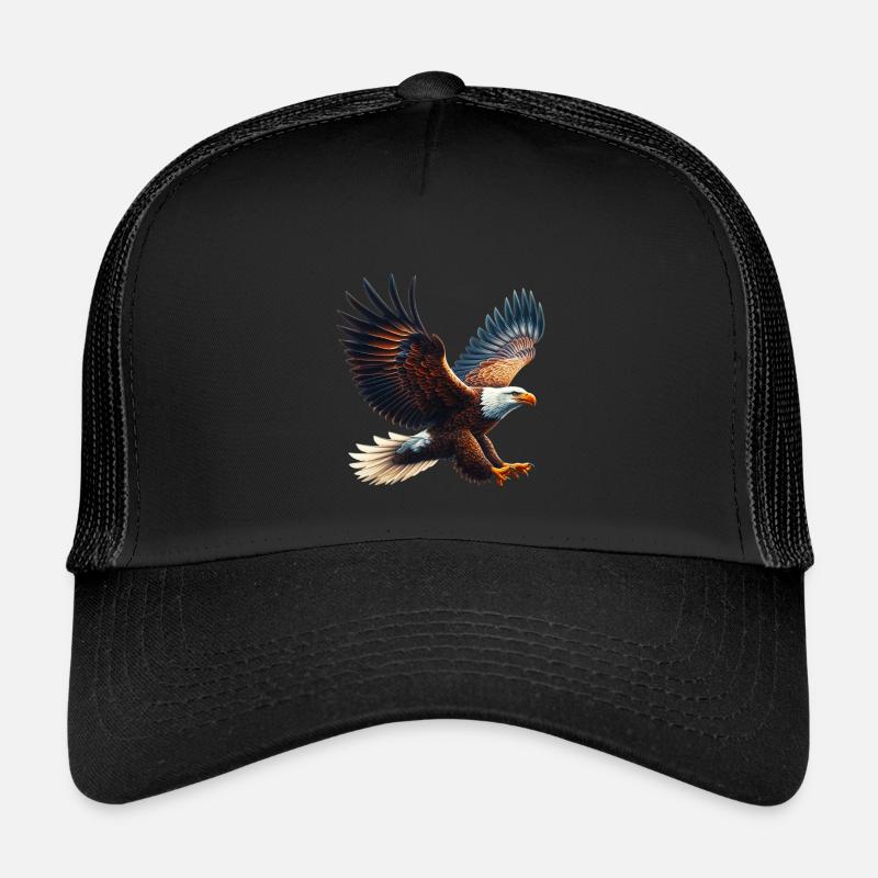 Adler - Kinder Trucker-Cap - Schwarz/Schwarz