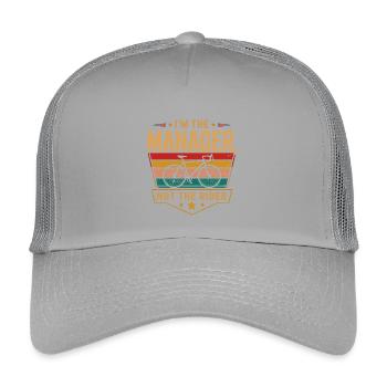 Ich bin der Manager Fahrrad - Kinder Trucker-Cap - Hellgrau - Vorne