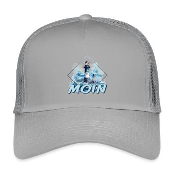 Moin - Kinder Trucker-Cap - Hellgrau - Vorne