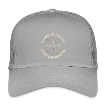 Island of Dreams - Borkum - Kinder Trucker-Cap - Hellgrau - Vorne