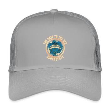The Gate to the Sea - Scharbeutz - Kinder Trucker-Cap - Hellgrau - Vorne