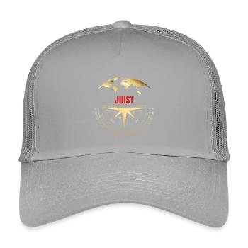 Koordinaten Juist - Kinder Trucker-Cap - Hellgrau - Vorne