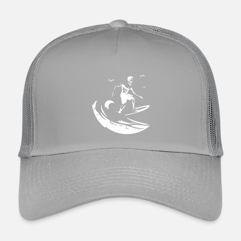 Surfing Drawing Kids’ Trucker Cap
