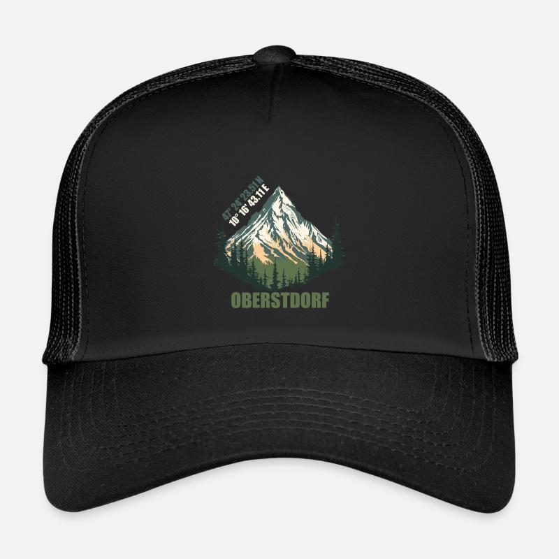 Oberstdorf - Kinder Trucker-Cap - Schwarz/Schwarz