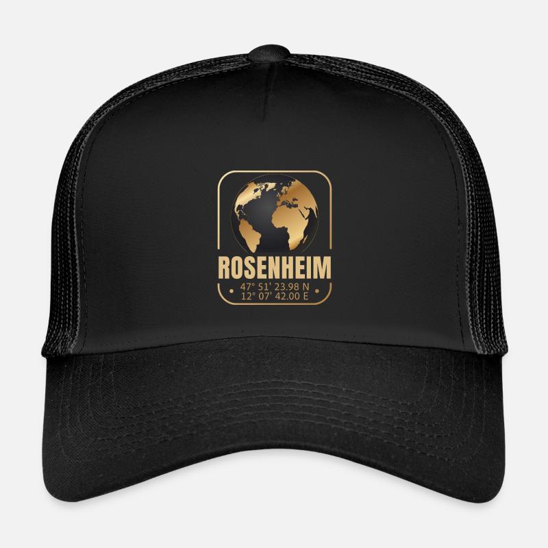 Rosenheim - Kinder Trucker-Cap - Schwarz/Schwarz