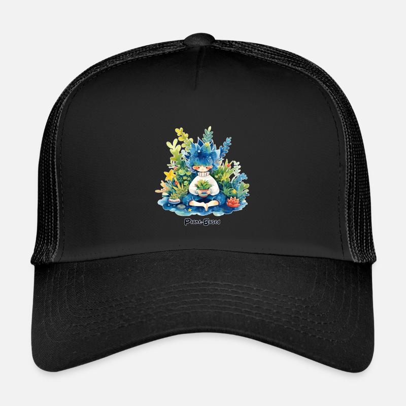 Plant-Based - Kids’ Trucker Cap - black/black