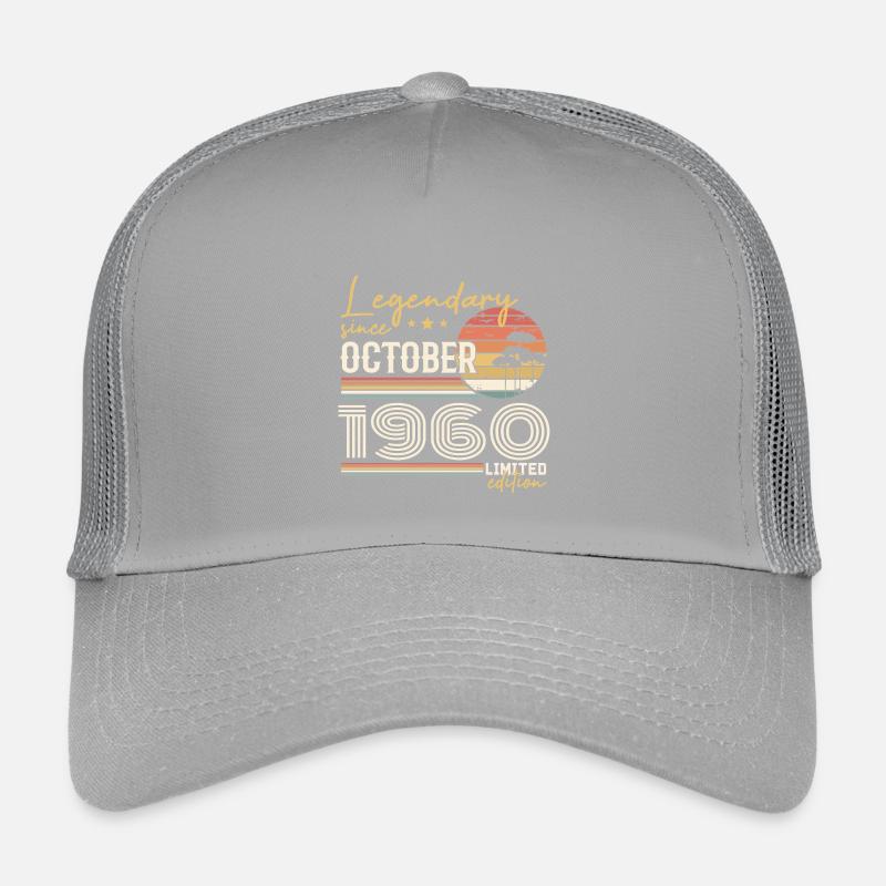 October 1960 Gift - Awesome Since October 1960 Kids’ Trucker Cap