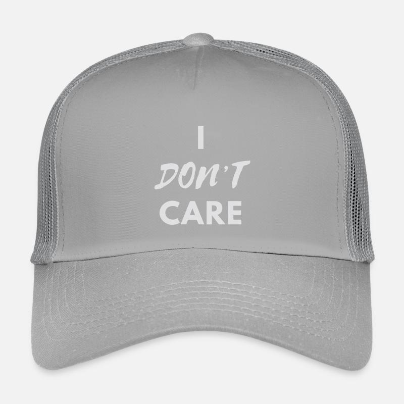 I don't Care silver print Kids’ Trucker Cap