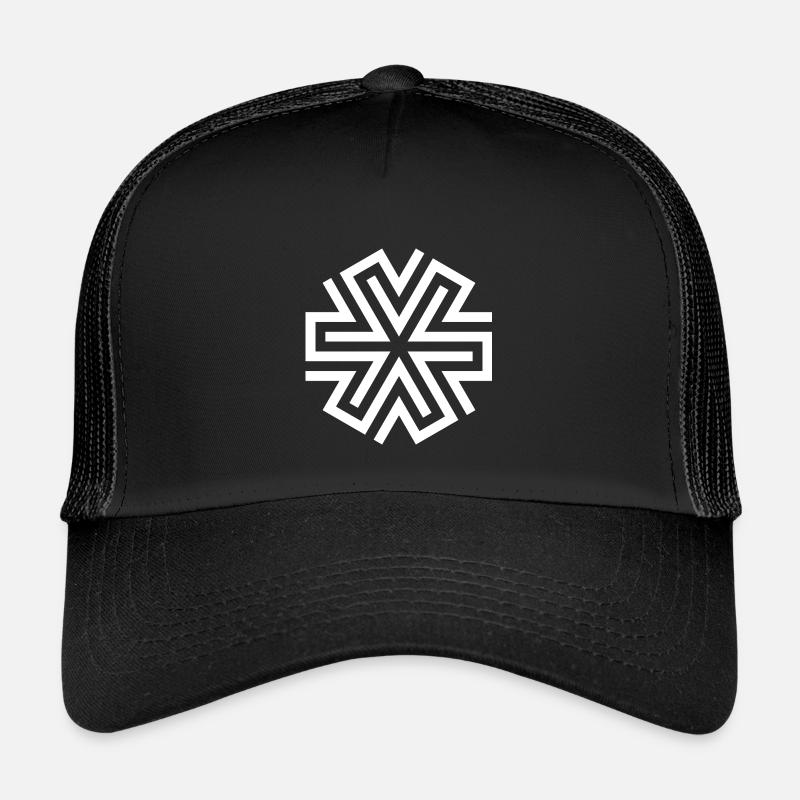 SNOWFLAKE - Kids’ Trucker Cap - black/black