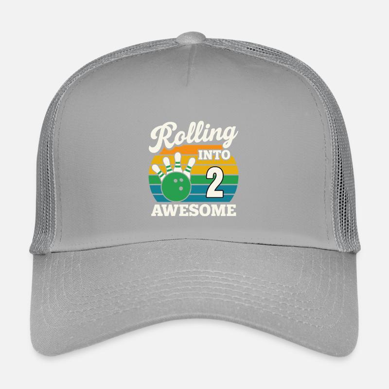 Rolling Into 2 with Bowling Ball Kids’ Trucker Cap