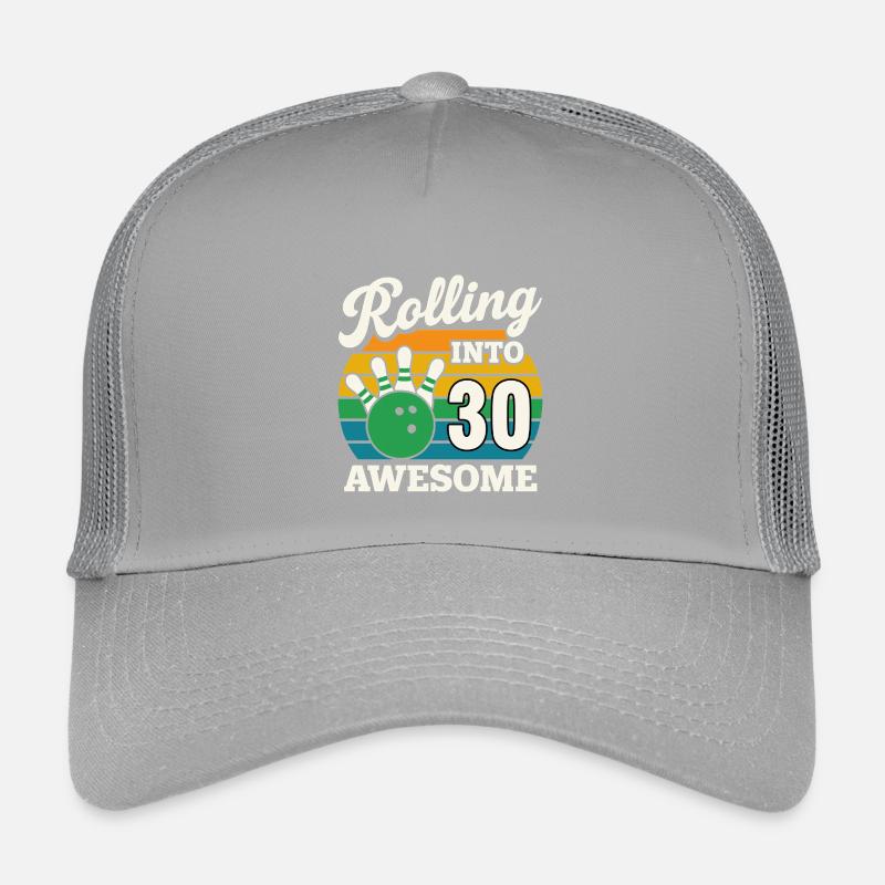Bowling rétro 30e anniversaire célébration Casquette trucker enfant