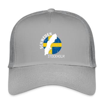 Stockholm - Casquette trucker enfant - gris clair - Devant