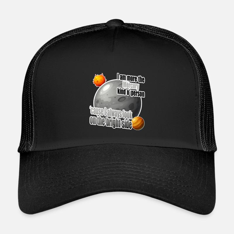 I am more the Mercury kind o' person - Kinder Trucker-Cap - Schwarz/Schwarz