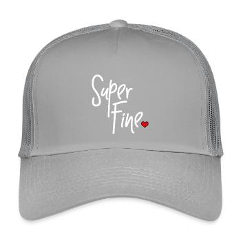 Super bien pour les filles maman sexy - Casquette trucker enfant - gris clair - Devant
