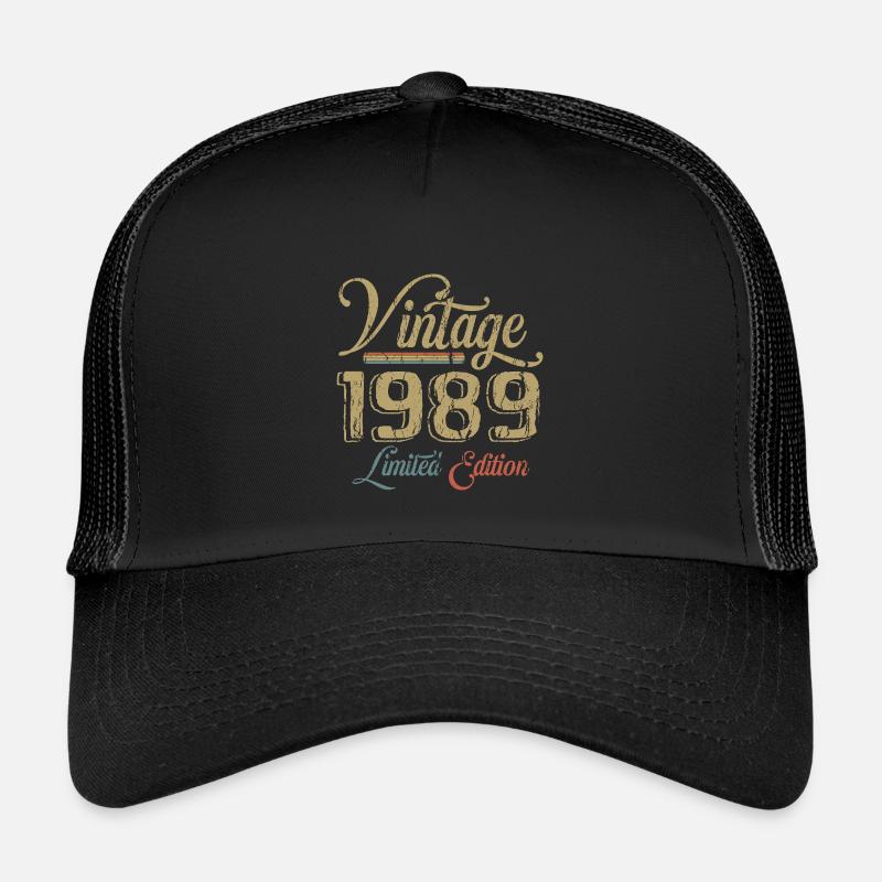 Millésime 1989 Édition limitée Naissance Année 1989 Casquette trucker enfant
