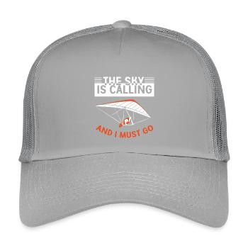 Gleitschirmfliegen Gleitschirmflieger Gleitschirm - Kinder Trucker-Cap - Hellgrau - Vorne