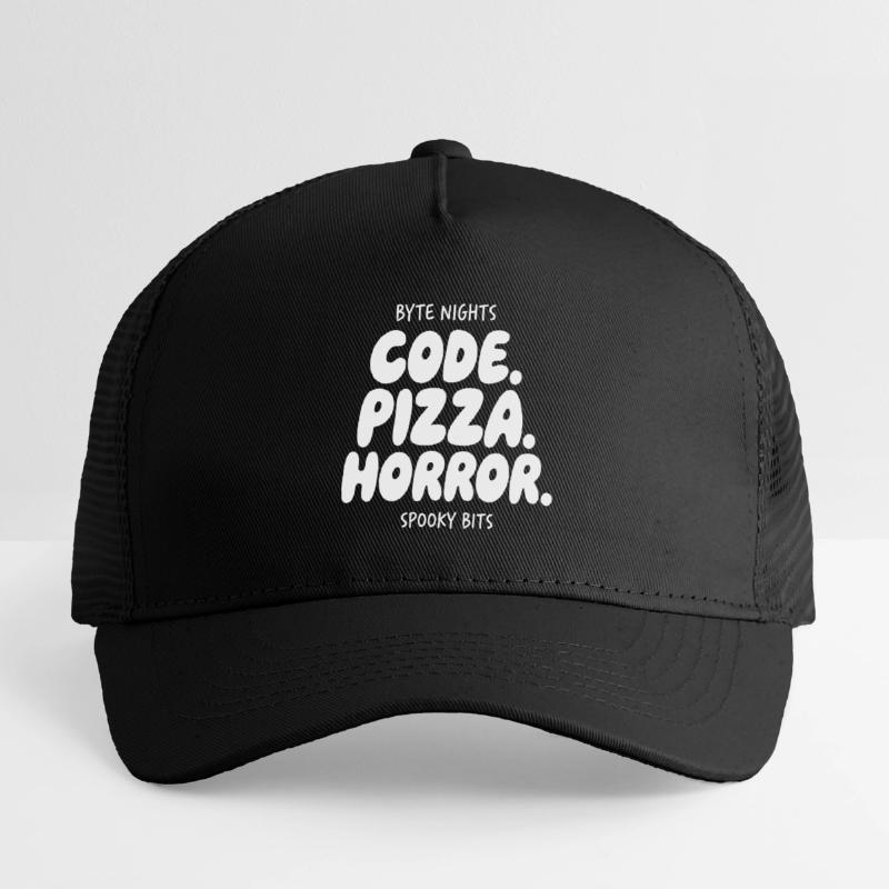 Byte Nächte: Code Pizza Horror Kinder Trucker-Cap