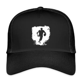 Rugby Streetart - Kinder Trucker-Cap - Schwarz/Schwarz - Vorne