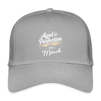 Birthday present march 1980 - Kids’ Trucker Cap - light grey - Front