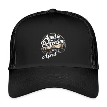 Avril 1969 anniversaire avril 1969 - Casquette trucker enfant - noir/noir - Devant