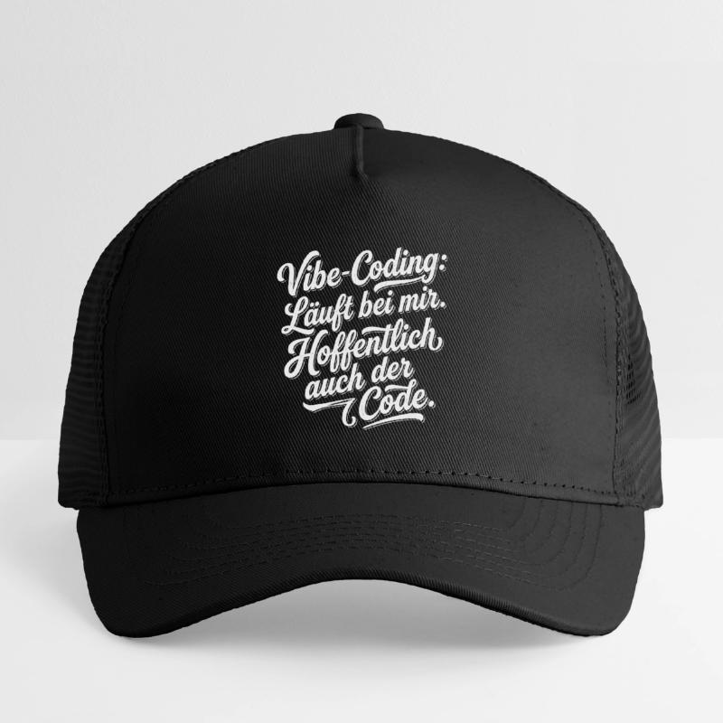Vibe Coding läuft bei mir hoffentlich Code Kinder Trucker-Cap