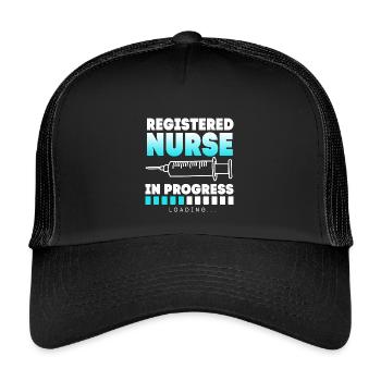 Don d’infirmières de l’hôpital des infirmières - Casquette trucker enfant - noir/noir - Devant