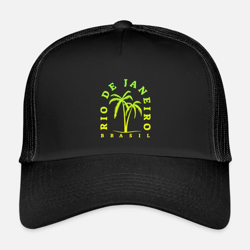 Rio Palm Neon Brasil Kids’ Trucker Cap