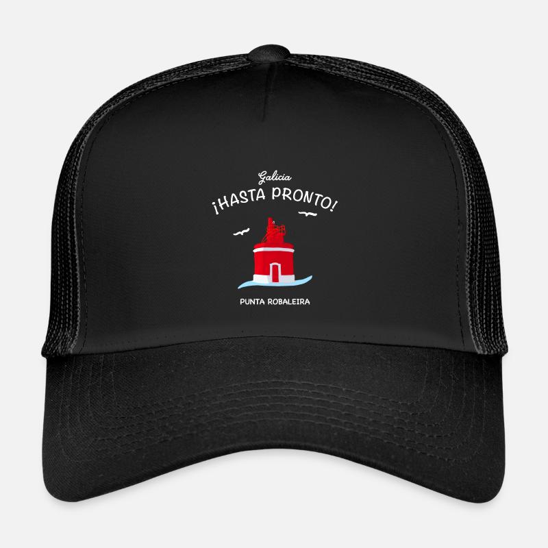 Galicien, Leuchtturm Punta Robaleira, Spanien - Kinder Trucker-Cap - Schwarz/Schwarz