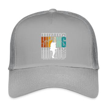 Hiking Mountain Adventure - Kids’ Trucker Cap - light grey - Front