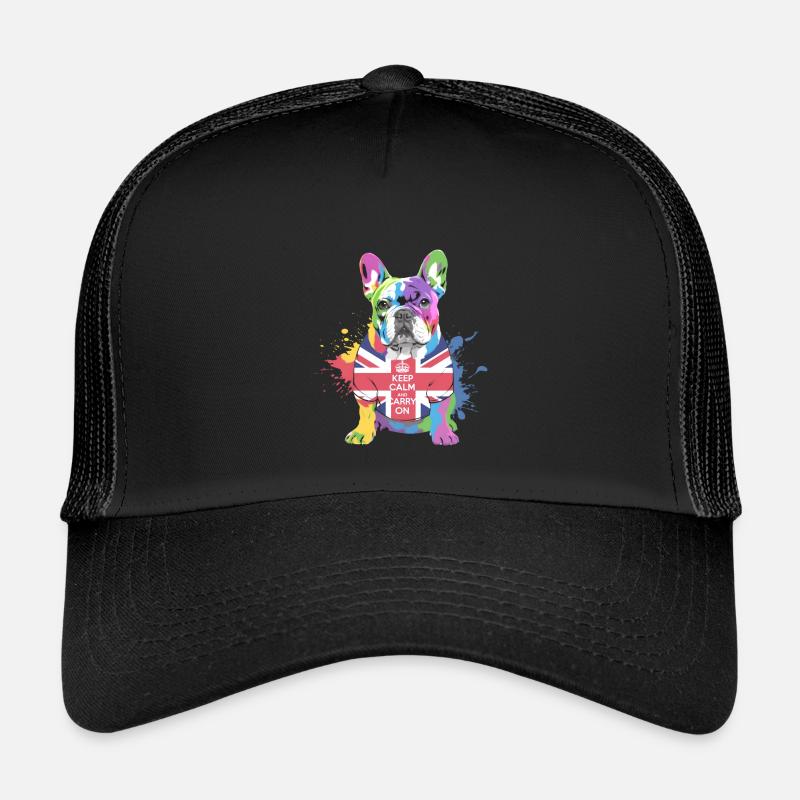 Bouledogue arc-en-ciel Union Jack Casquette trucker enfant