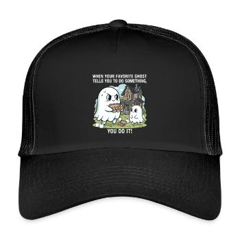 Mon fantôme préféré - Casquette trucker enfant - noir/noir - Devant