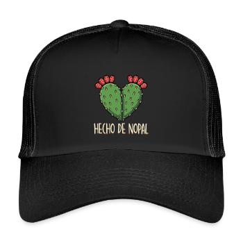 Hecho De Nopal Mexican Love Mexico Pride - Kids’ Trucker Cap - black/black - Front