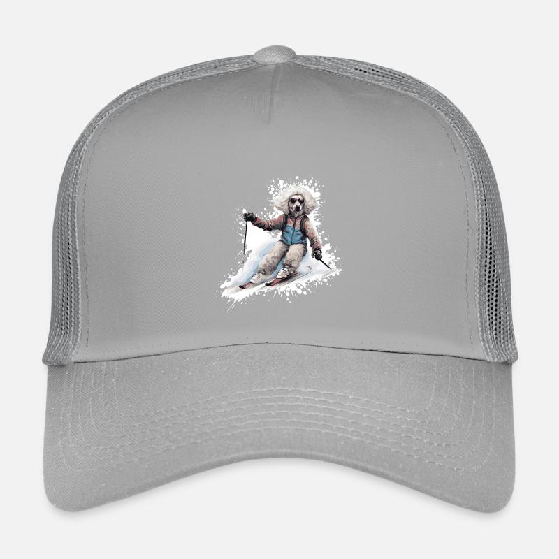 Caniche Chien Ski Ski Casquette trucker enfant