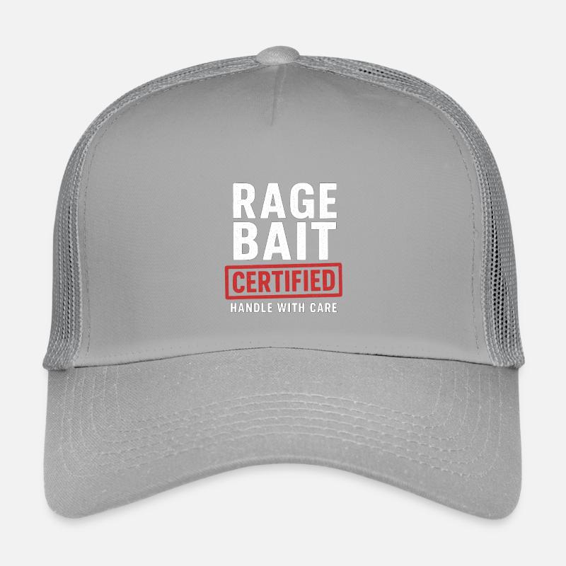 Rage Bait Certified Handle With Care, Funny Kids’ Trucker Cap